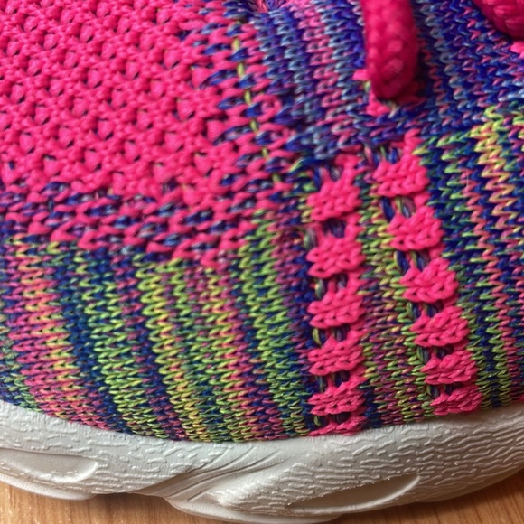 Pro Sport Girls Sport Shoes/Sneakers, Size: 2, Color: hot-pink, neon-green, EUC - Picture 9 of 9